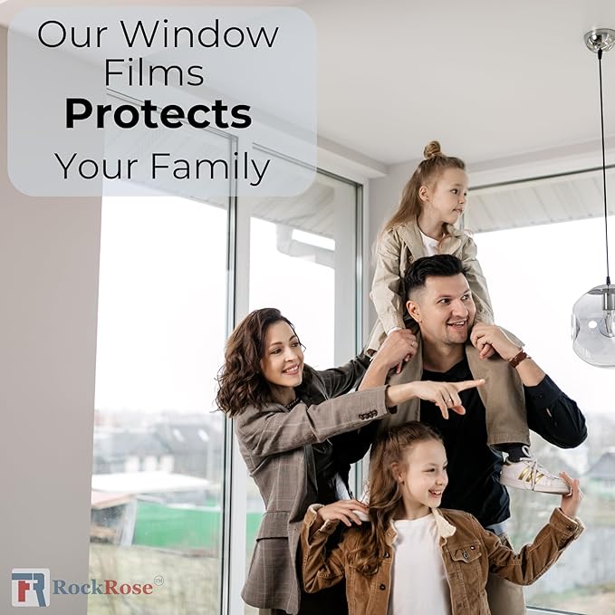 UV 99% VLT 5% Security and Safety 4 Mil Color Window Film Shatterproof Anti Shatter Tempered Glass Film for Home and Office Windows (VLT 5%, 24 in x 10 FT)