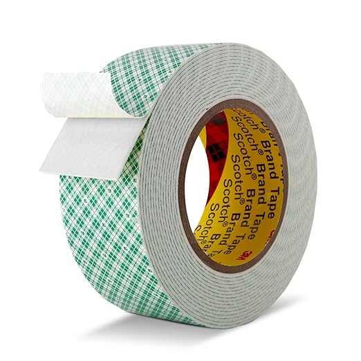 Double Sided Tape Foam Tape 2" x 18Ft Made of 3M High Shear Adhesive Mounting Tape with High Temperature Resistance for Interior Exterior Mounting Applications and Home Office Deco