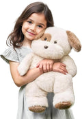 iPlay, iLearn Dog Stuffed Animal, Soft Plush Baby Toy, Infant 18" Big Cute Fluffy Puppy Toy, Ultra Soft Nursery Bedtime Huggable Birthday Gifts for Toddlers Girls Boys Kids Age 0 and up