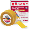 X-Treme Tape MOCAP Heavy Duty Electrical Tape, Self-Fusing Silicone Rubber, Waterproof & Insulating Flexible Tape, Electrical for Hose, Automotive, Outdoor & Repairs - 1" x 10ft Roll - Yellow