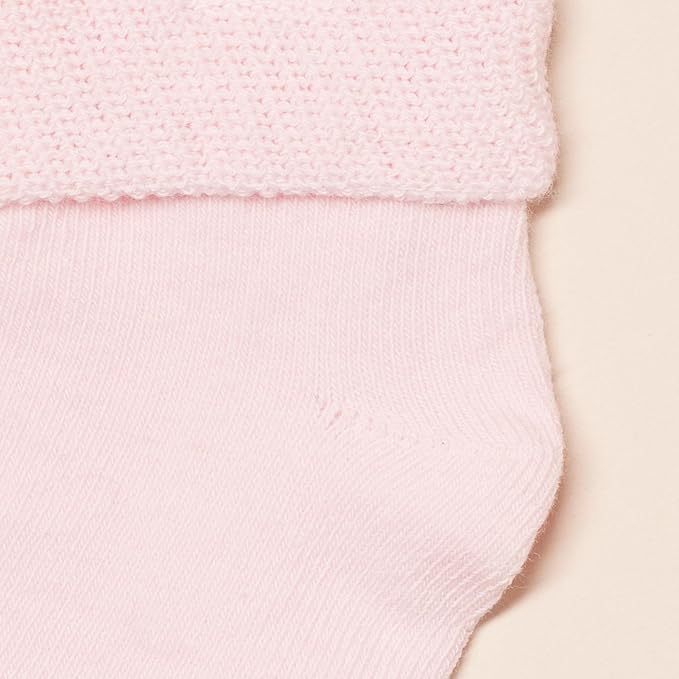 Amazon Essentials Baby Socks, Unisex, Turn Cuff, 6 Pairs