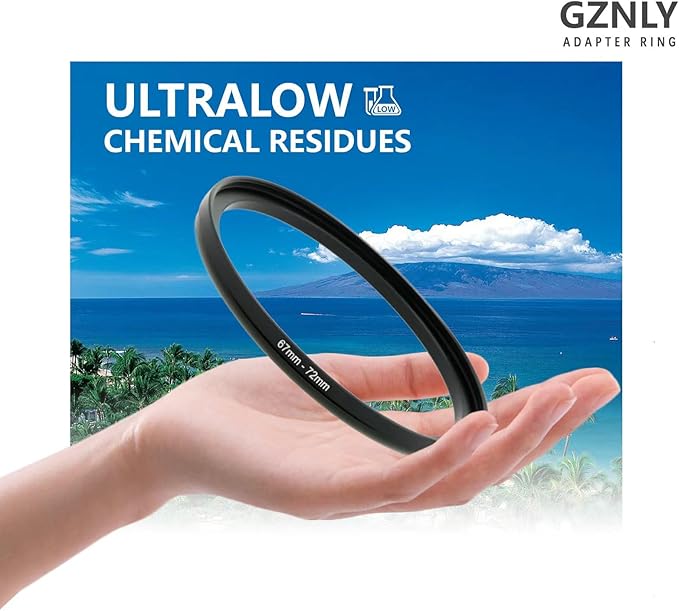 55mm to 49mm Step-up Adapter Rings Filter Adapter Black Metal Step Down Filter Ring Adapter Compatible with All Brand UV CPL ND Camera Lens Filter Stepping Rings (55mm-49mm), (NLY001)