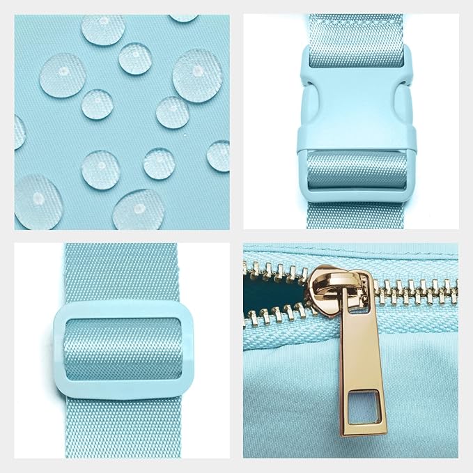 Gitus Gifts for 8 9 10 11 12 Year Old Girls Belt Bag Fanny Pack Crossbody Bags with Initial Letter Patch Cute Stuff Birthday Gifts for Teen Girls Women Personalized Trend Stuff (Icing Blue-S)