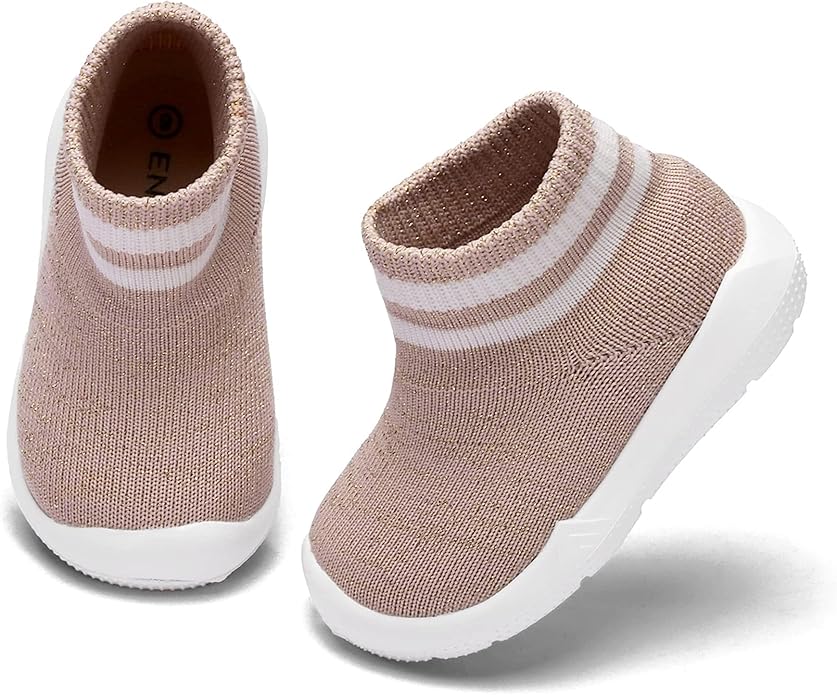 Engtoy Baby Shoes & Socks - Non-Slip Breathable Slippers with Soft Rubber Sole - Baby Boys & Girls Slip On Sneakers