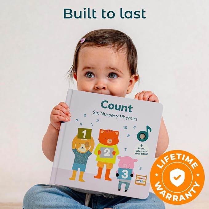 Cali's Books Number Book for Toddlers 1-3 - Learn to Count 1 2 3 Musical Books for Kids, Interactive Talking Baby Sound Book, Educational Song Learning Toys, Singing and Counting Music Toy for Babies
