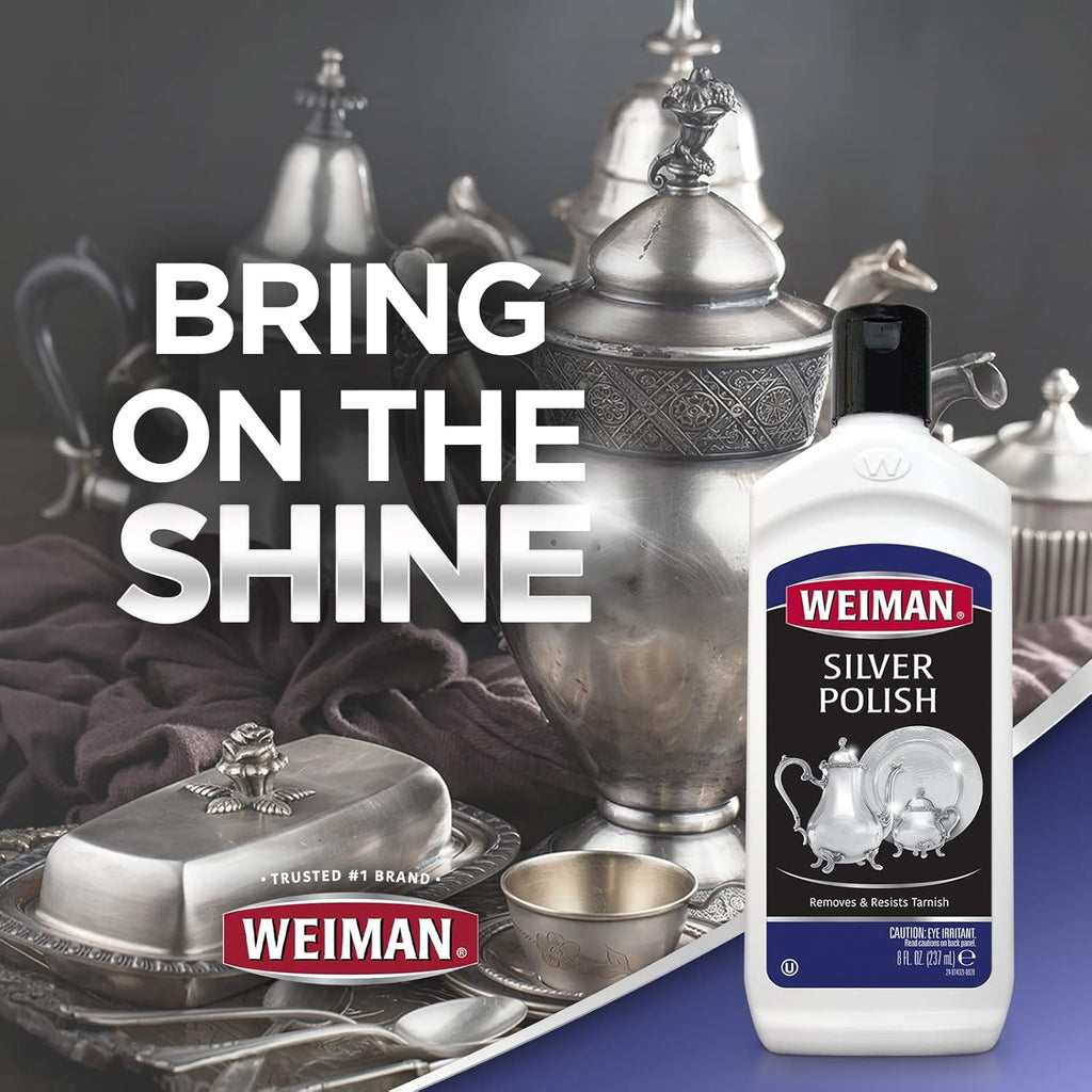 Weiman Silver Polish, 8 ounce Bottles, pack of 2