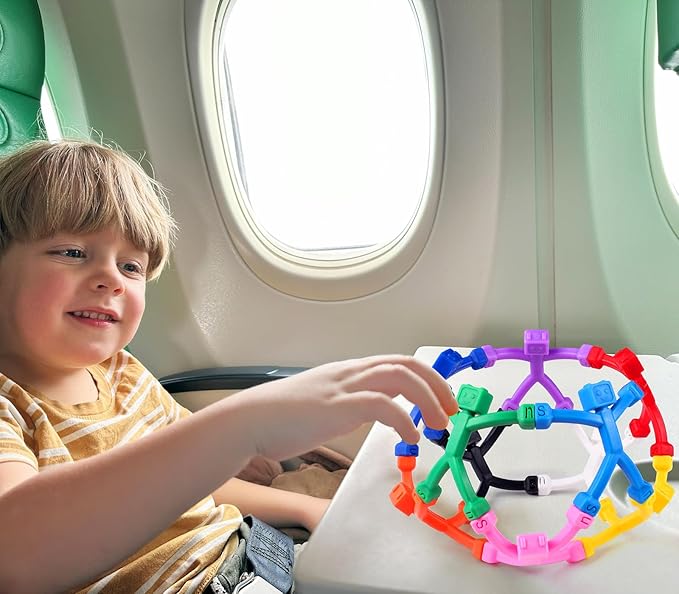 12 PCS Magnetic Travel Toys for Kids, Creative, Portable and Educational, Magnetic-People-Magnet-Men: Cute Robot & Funny Magnets, Small Fidget Toys for Classroom Prizes, Easter Egg Stuffers, Office