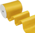 Yellow Gold Satin Ribbon 4 Inch X 15 Yards Solid Color Double Faced Ribbons Perfect for Crafts Wedding Decor Bow Making Arts Sewing and More