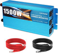 LVYUAN 1500 Watt Pure Sine Wave Inverter 12V to 110V 120V DC to AC with LCD Display, 3 U.S. Outlet, USB Charger Ports, Car Power Inverter for Vehicles, RV, Outdoor, Home