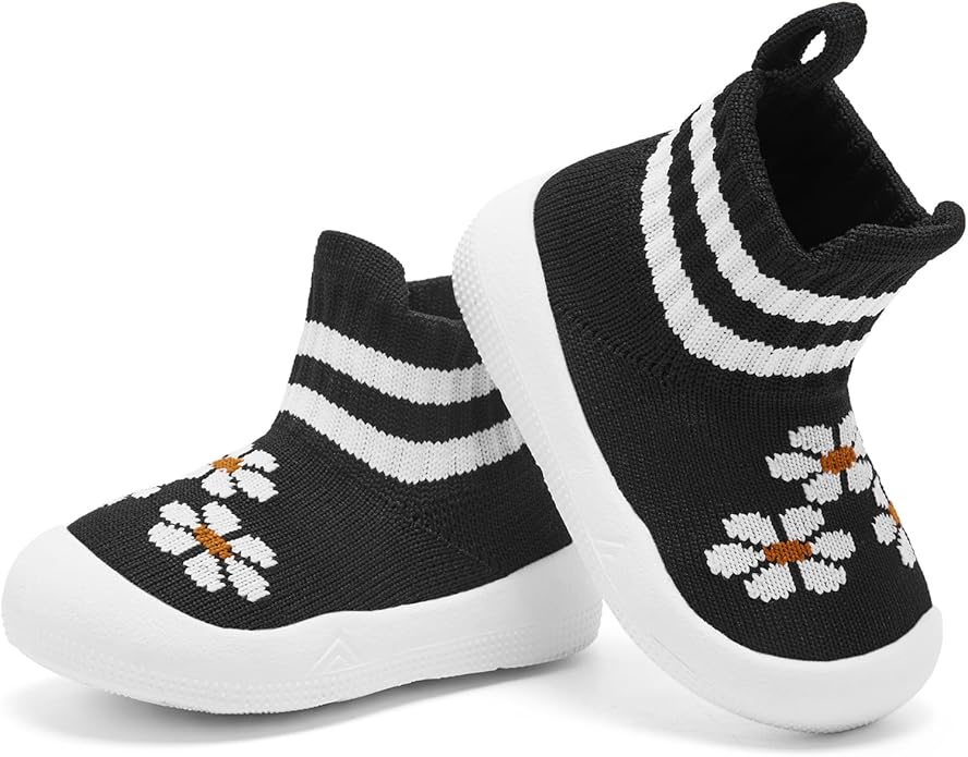 Engtoy Baby Shoes & Socks - Non-Slip Breathable Slippers with Soft Rubber Sole - Baby Boys & Girls Slip On Sneakers