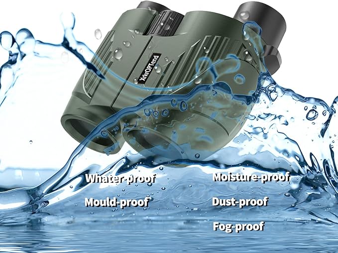 20x25 Compact Binoculars with Strap for Kids and Adults, Sharp Clear, Mini Low Weight Binoculars for Bird Watching,Hiking Outdoor, Cruise Ship,Concert
