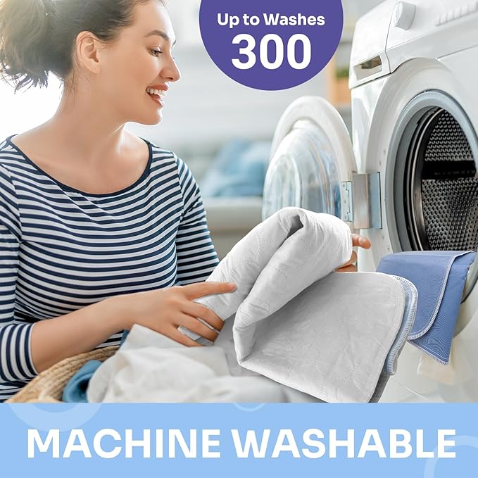 Heavy Absorbency Bed Pads, Washable and Reusable Incontinence Underpads, 34"X76" (1 Pack), Waterproof Sheet and Mattress Protectors