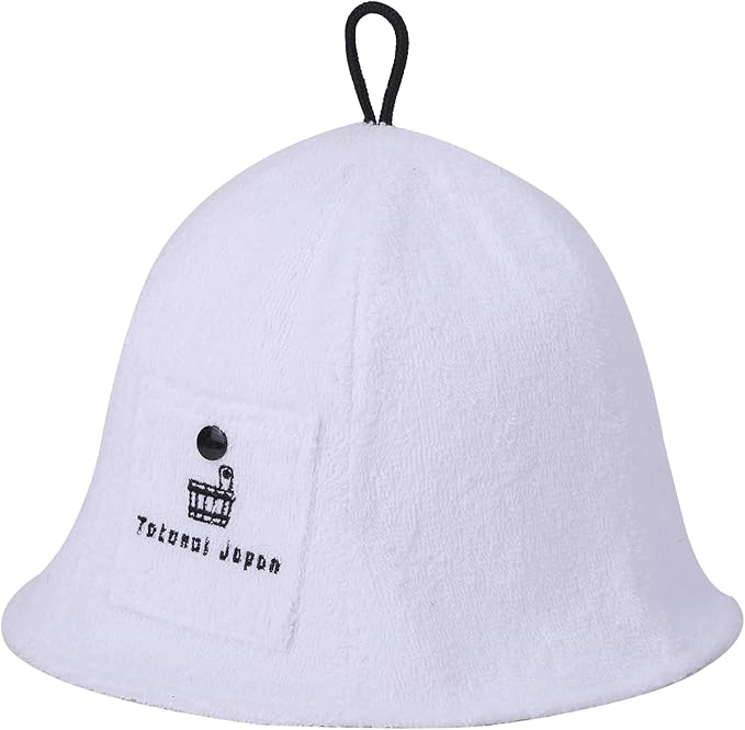Cotton Towel Sauna Hat – Washable & Soft – Unisex Design for Men and Women