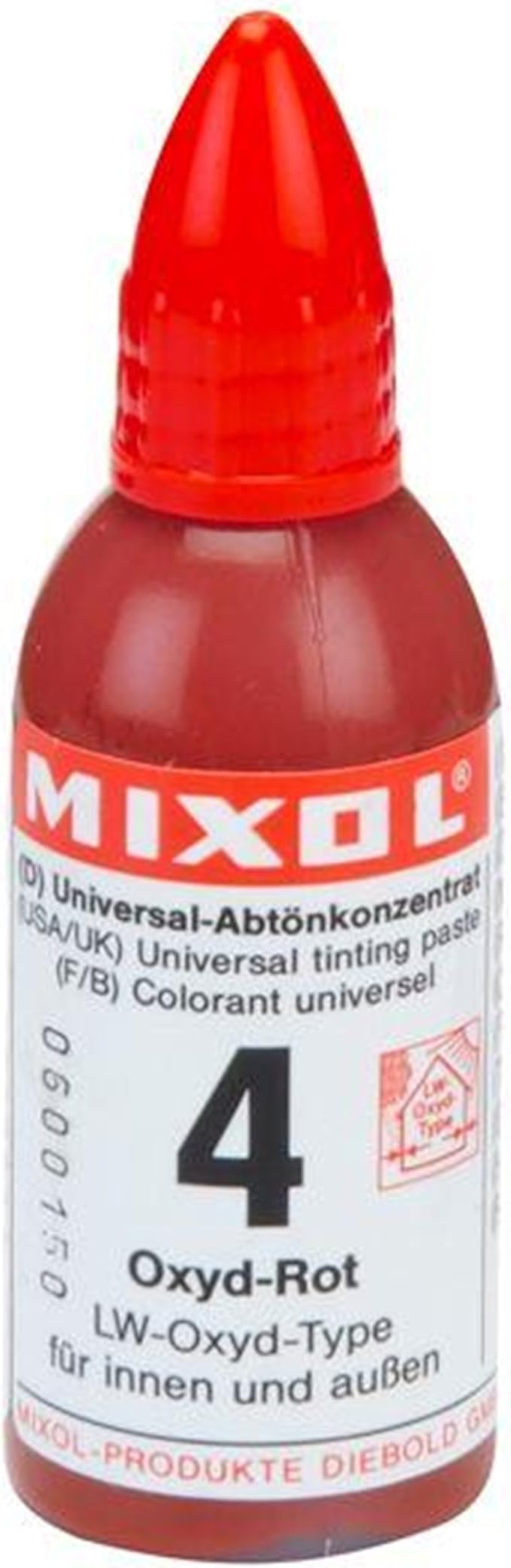 Mixol Universal Tints, Oxide Red, #04, 20 Ml