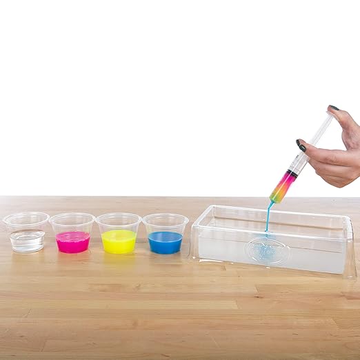 Steve Spangler Science String Slime Deluxe Kit, Includes Pink, Blue, Yellow & Clear (3.4 oz. Each) – DIY Slime Science Experiment Kit for Kids, Learn/Teach Science of Polymers, Exciting STEM Activity