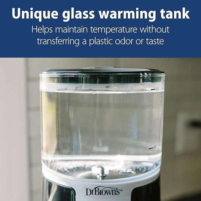 Dr. Brown's Insta-Prep Warm Water Dispenser with Baby Formula Dispenser, Blue