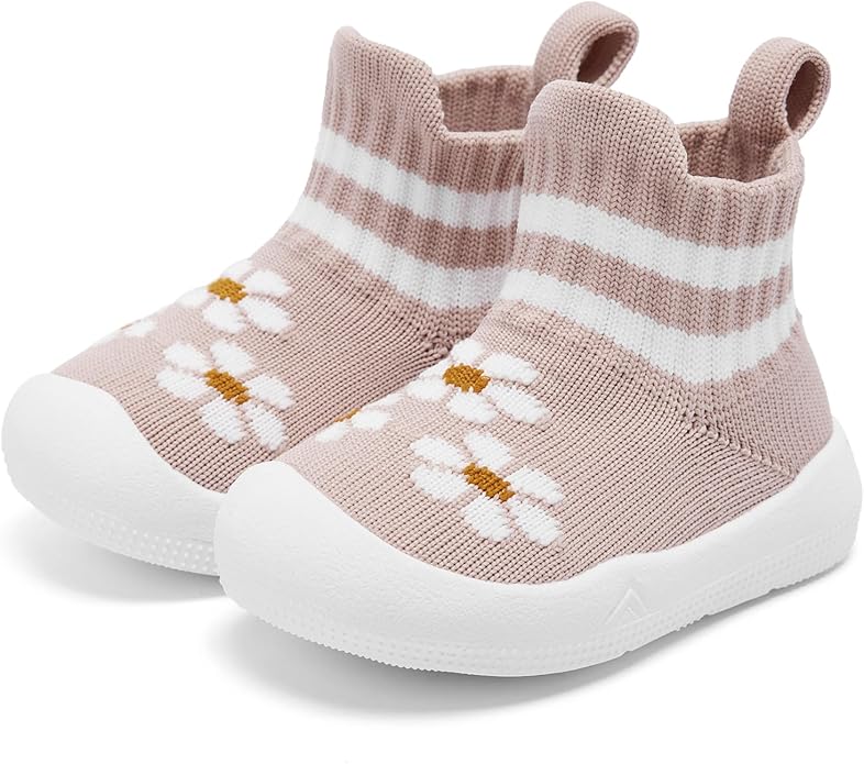 Engtoy Baby Shoes & Socks - Non-Slip Breathable Slippers with Soft Rubber Sole - Baby Boys & Girls Slip On Sneakers