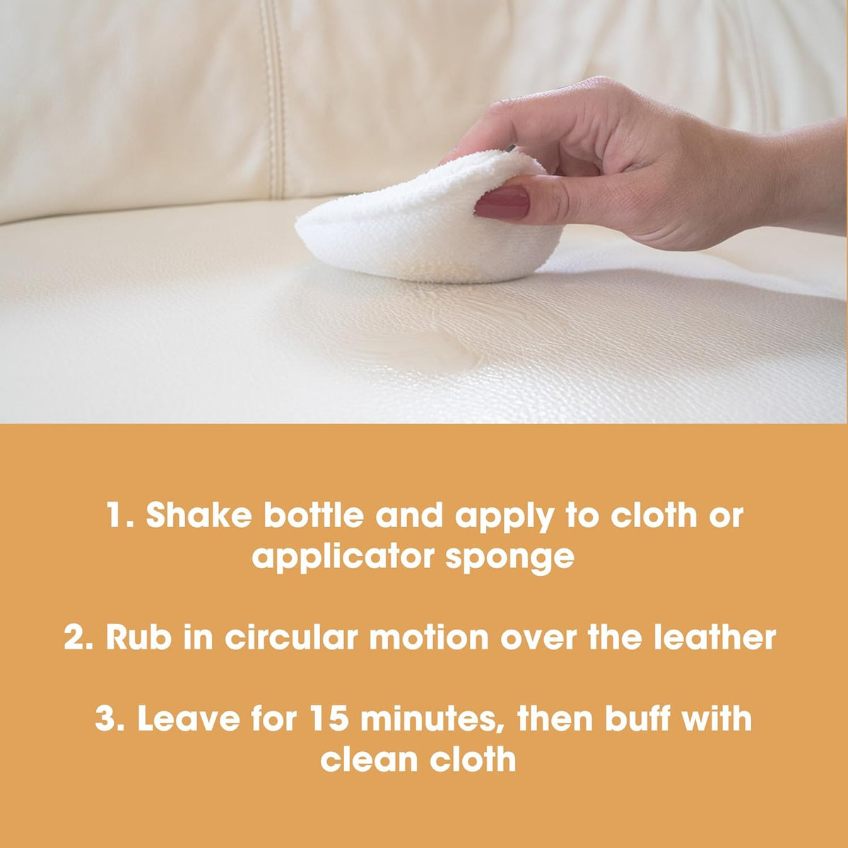 Furniture Clinic Leather Protection Cream | 2-in-1 Leather Conditioner & Waterproofing Protector for Furniture, Shoes, Car Seats & More | Prevent Stains While Nourishing | 17oz/ 500ml