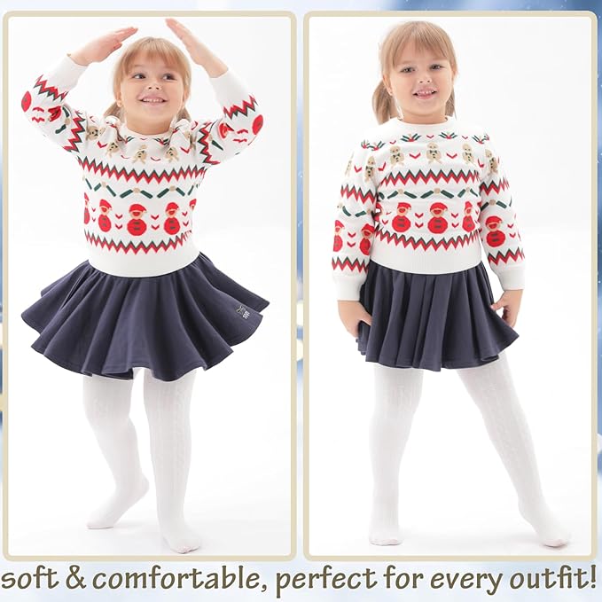 Mini angel Baby Tights Toddler Girl Tights Seamless Cable Knit Leggings Soft Cotton Stockings Pantyhose 3/4/5 Pack
