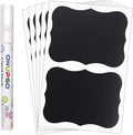 ONUPGO Chalkboard Labels (48 Pack), 4" x 3" Reusable Blackboard Stickers, Waterproof Chalkboard Sticker for Jars, Parties Decoration, Craft Rooms, Weddings, Storage, Organize Your Home & Kitchen