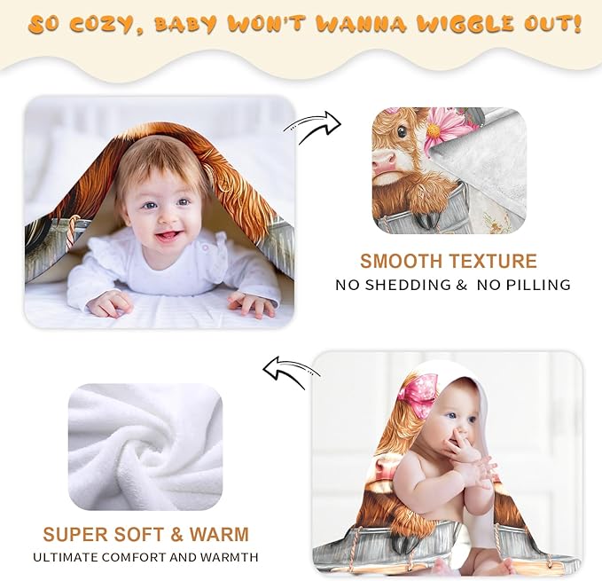 Ship Next Day, Personalized Baby Blanket – Printed in USA, Custom Baby Blanket for Boys & Girls, Baby Blanket with Name, Baby Shower, Easter, Christmas, Birthday Newborn & Toddler Gifts (Style 20)
