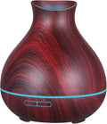 BZseed Aromatherapy Essential Oil Diffuser 550ml 12 Hours Wood Grain Aroma Diffuser with Timer Cool Mist Humidifier for Large Room, Home, Baby Bedroom, Waterless Auto Shut-off,7 Colors Lights Changing