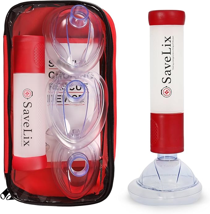 Anti-Choking Device – Portable Airway Suction Device & First Aid Kit for Adults & Children – Lightweight & Compact Emergency Solution for Home, Car & Travel