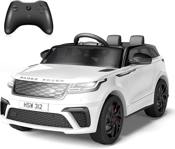 Kids Ride On Car with Remote, Licensed Land Rover Electric Car, Ride On Toys for Kids 3-8 with Mp3 Player, Rocking, Pull Rod