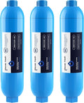 GLACIER FRESH Garden Hose End Pre-Filter for Swimming Pool, Hot Tubs, Spa, Inflatable Pool, Ponds, Greatly Reduces Bad Taste, Odors, Chlorin and Sediment, up to 8,000 Gallons, 3 Pack