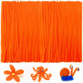 Iooleem 200pcs Orange Pipe Cleaners, Chenille Stems, Pipe Cleaners for Crafts, Pipe Cleaner Crafts, Art and Craft Supplies.