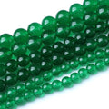 60PCS 6MM Natural Green Jade Stone Beads Energy Healing Beads for DIY Jewelry Bracelet Necklace Making for Jewelry Making15Inch