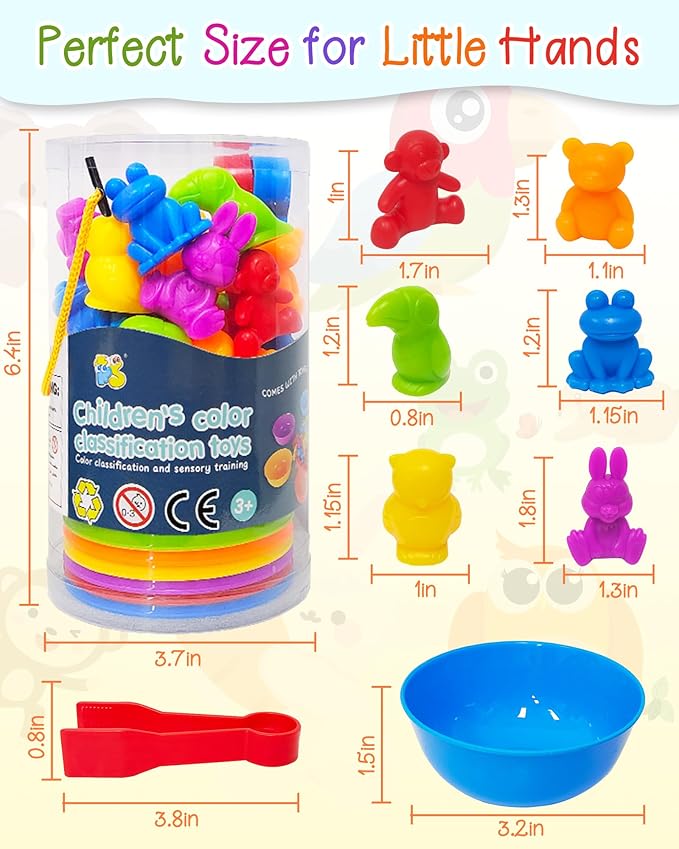 Yetonamr Counting Dinosaurs Montessori Toys for 3 4 5 Years Old Boys Girls, Toddler Preschool Learning Activities Toy for Kids Ages 3-5, 4-8, Birthday Gifts Sensory Toys