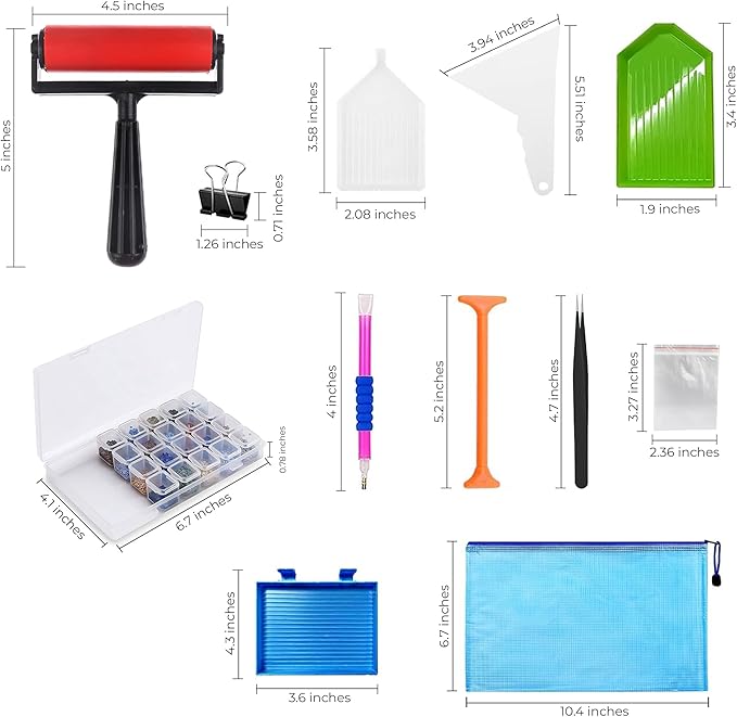 iVyne Corded A4 Light Pad for Diamond Painting & Art Projects – LED Light Board with Diamond Art Accessories – Ultra-Thin & Portable Diamond Dot Light Board, Perfect for Artists - White