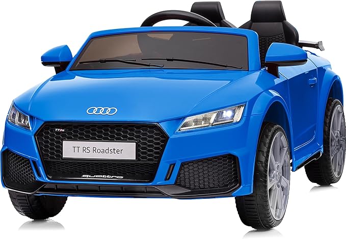 Licensed Audi Electric Kids Car, 12V Kids Ride-on Toy Car for Toddlers w/Remote - Dark Blue