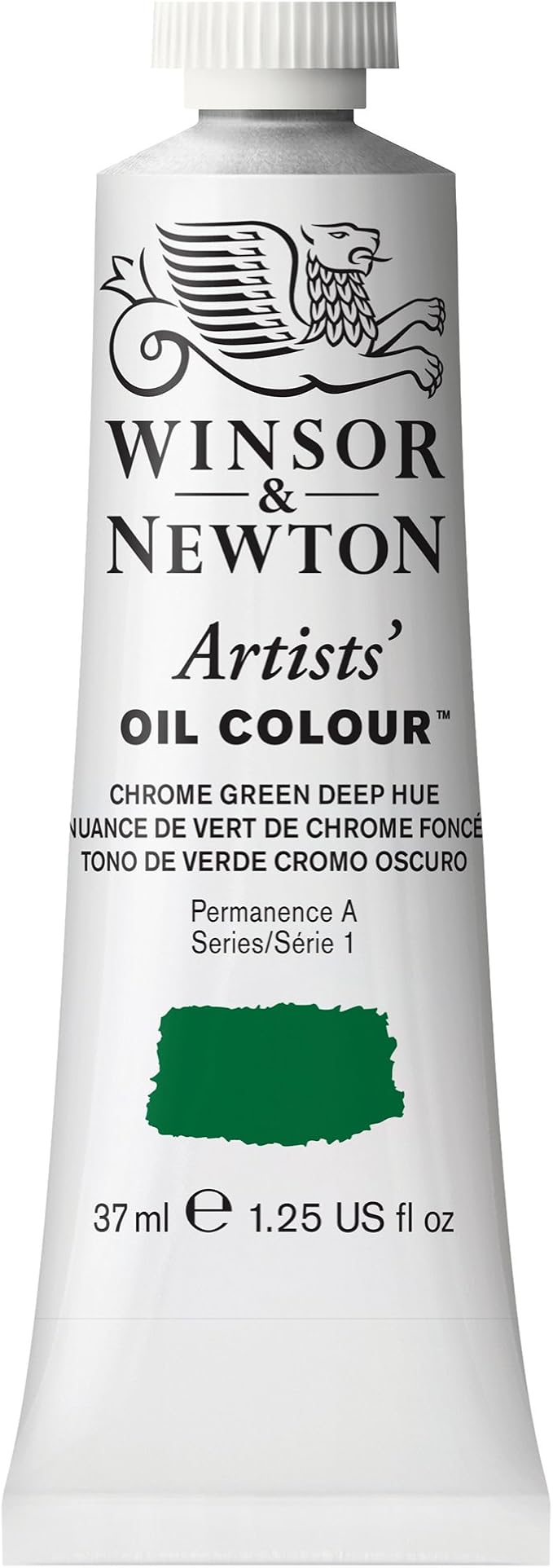 Winsor & Newton Artists' Oil Color, 37ml (1.25 oz) Tube, Chrome Green Deep Hue