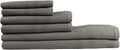 GILDEN TREE Waffle Towel Set Quick Dry Thin | 2 Bath Towels | 2 Hand Towels | 2 Washcloths, Classic Style (Stone)