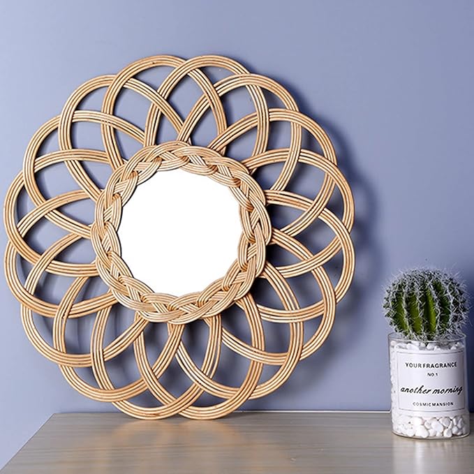 DARENYI 20Pcs Glass Round Mirror Tiles, 4 inch Small Circle Mirrors Self Adhesive Mirror Stickers Glass Mirror Plates, Mirror Sheets for Walls Decor Wedding Table Centerpieces DIY Crafts Mosaic