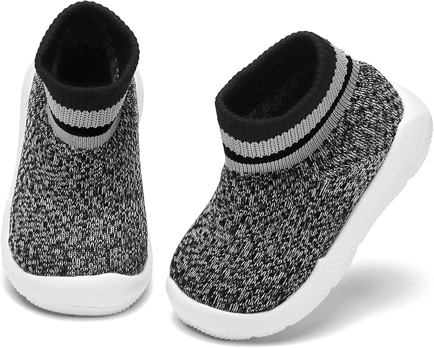 Engtoy Baby Shoes & Socks - Non-Slip Breathable Slippers with Soft Rubber Sole - Baby Boys & Girls Slip On Sneakers