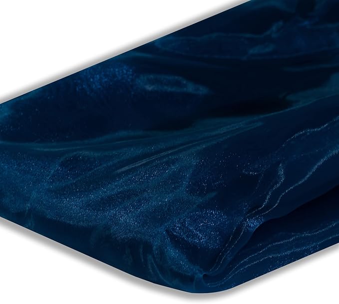 Fynite Sheer Organza Fabric | 20 Yards Long | 44" Wide | Bridal Solid Sheer Organza Bolt for Wedding Dress Fashion Craft Decorations - Dark Teal