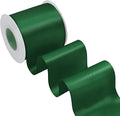 Forest Green Satin Ribbon 3 Inch X 15 Yards Solid Color Double Faced Ribbons Perfect for Crafts Wedding Decor Bow Making Arts Sewing and More