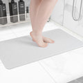 Non-Slip Bathtub Mat, Anti Slip Shower Mat, Fast Drying Bathtub Mats, Foot Scrubber Mat, Anti Slip Mat for Tub, Floor, Bathroom, Kitchen, Home, Hotel (White 32"×17")