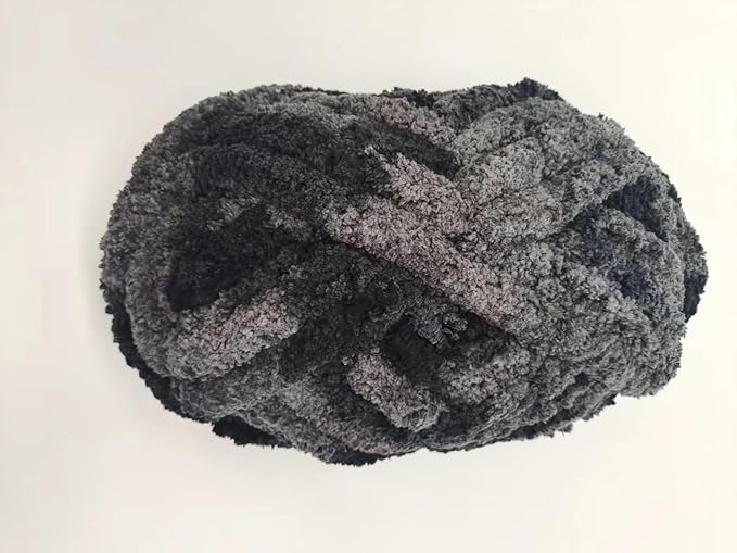 DDL&HEXI 4 Pack Super Chenille Chunky Yarn for Hand Knit, Blanket Making Kit, Jumbo Knitting, 4x8oz (226g) per Bag, Soft Polyester for Crochet, Knitting, and DIY Projects (213-4)