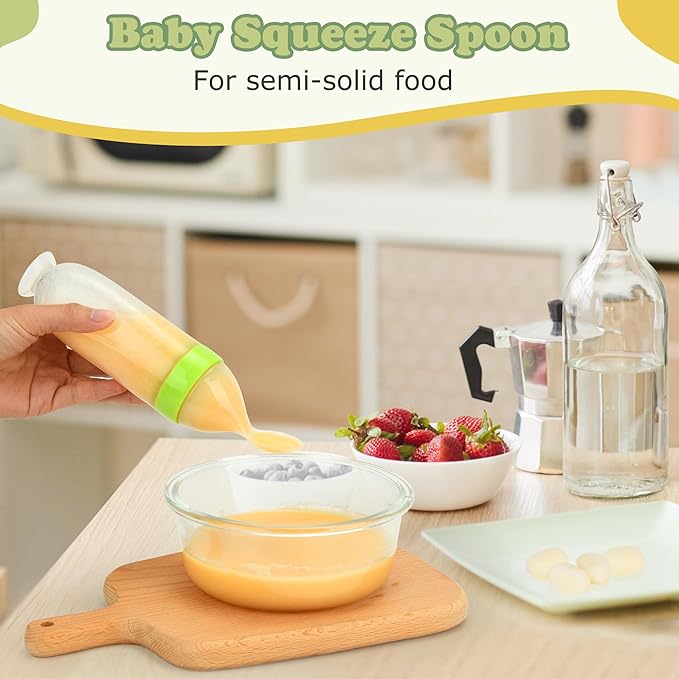 Baby Fruit Feeder & Baby Breastmilk Popsicle Molds-WAJIAYON Silicone Babies Food Freezer Tray Storage Containers, Infant Food Pacifier Feeder and Teether Infant Teething Feeders