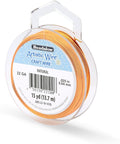 Artistic Wire, 22 Gauge Tarnish Resistant Colored Copper Craft Wire, Natural, 15 yd