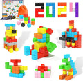 40pcs Magnetic Blocks for Toddler Toys, Magnetic Cubes Building Blocks Classroom Must Haves, STEM Preschool Sensory Magnet Toys for 3 4 5 6 Year Old Boys and Girls