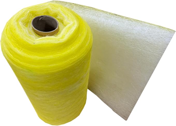 wioboy Paint Booth Exhaust Filter Roll (25" x 200ft), 22 Gram Heavy Duty Fiberglass Paint Arrestor for Spray Booth