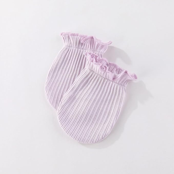 5 Pairs Baby Not Scratch Mittens 0-6 Months New Born Boy Girl Gloves Cute Infant Accessories