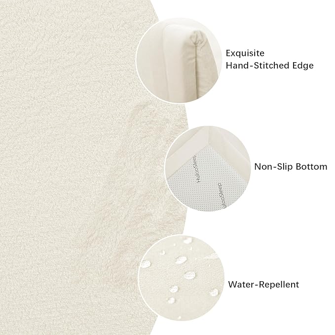 Baby Play Mat for Floor,1.3" Thick Memory foam Tummy Time Mat for Toddlers,Infants,kids,Water-Repellent Soft Nursery Rug,Extra Large Non Slip for Crawling&Yoga,Tatami Style for Living Room(Cream)