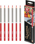 Creative Mark Cezanne Premium Colored Pencils Bright Red 6 Pack - Highly-Pigmented Drawing Pencils - Coloring Pencils for Drawing, Blending, Coloring, and More