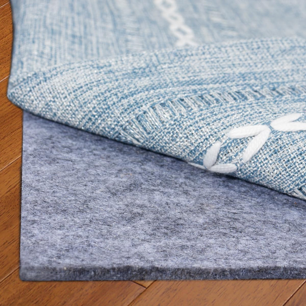 Extra Large Area Rug Cushioned Carpet Pad, 3x5 Ft, Thick Felt Pad for All Floors, Keeps Rug in Place Soft